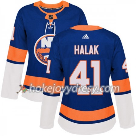Dámské Hokejový Dres New York Islanders Jaroslav Halak 41 Adidas 2017-2018 Modrá Authentic